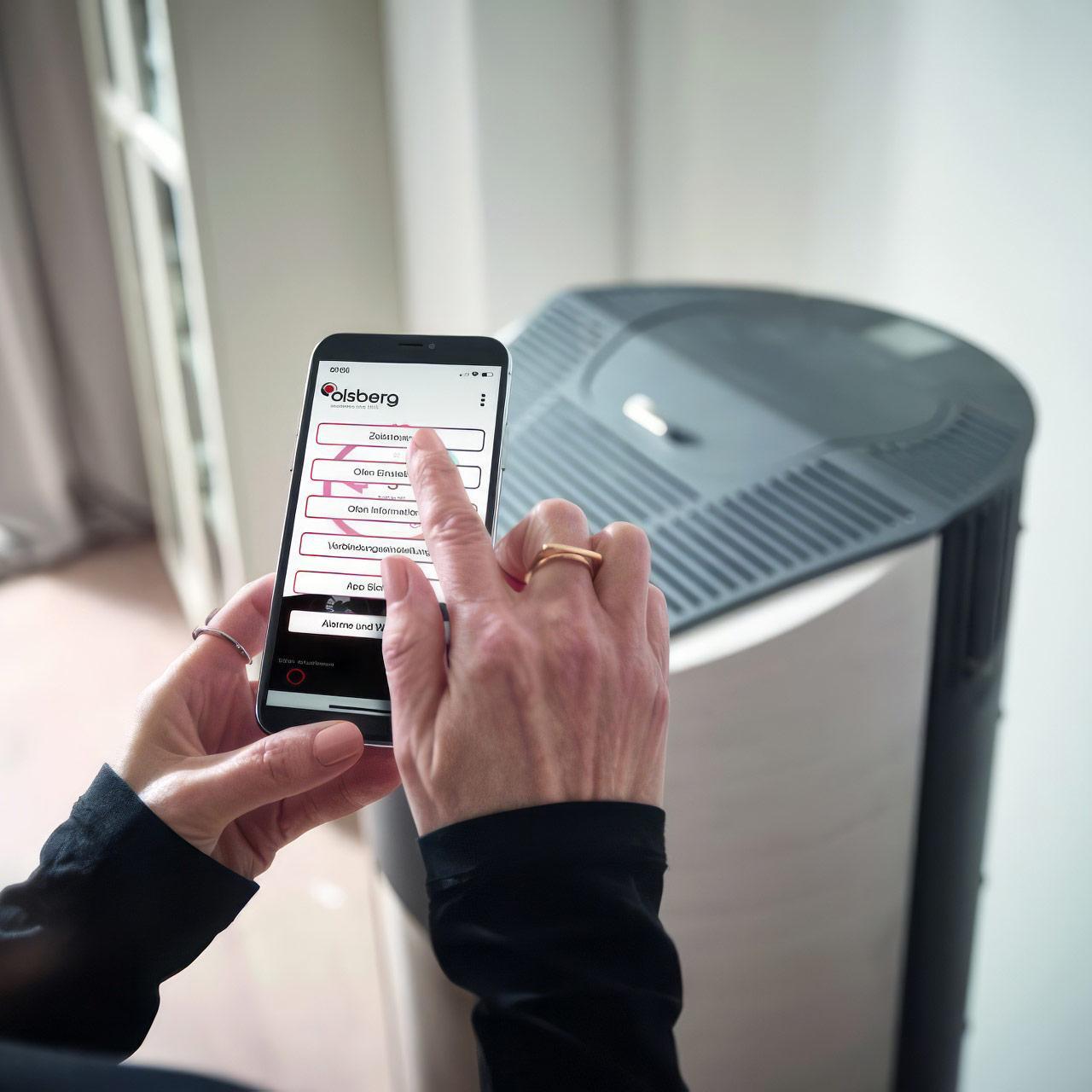 Pelletofen Olsberg Levana 3.0 6 kW - Ausführung: Stahl schwarz