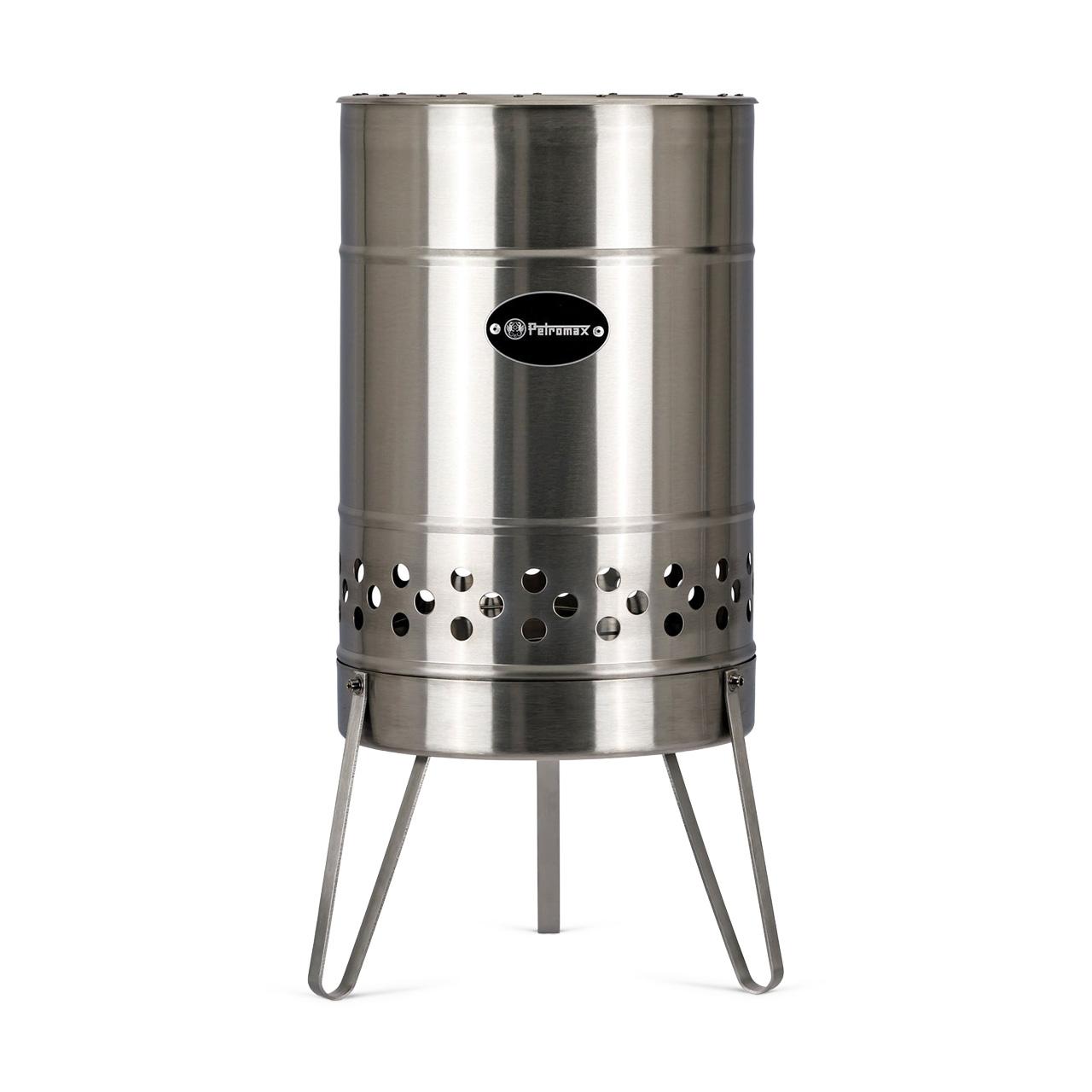 Feuertonne Petromax Pyron, Edelstahl Terrassenofen