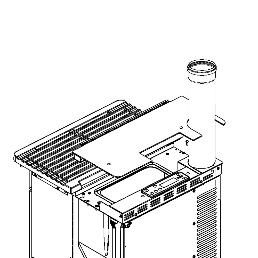 MCZ Kit UP Bausatz Rauchgasabzug oben (4020001)