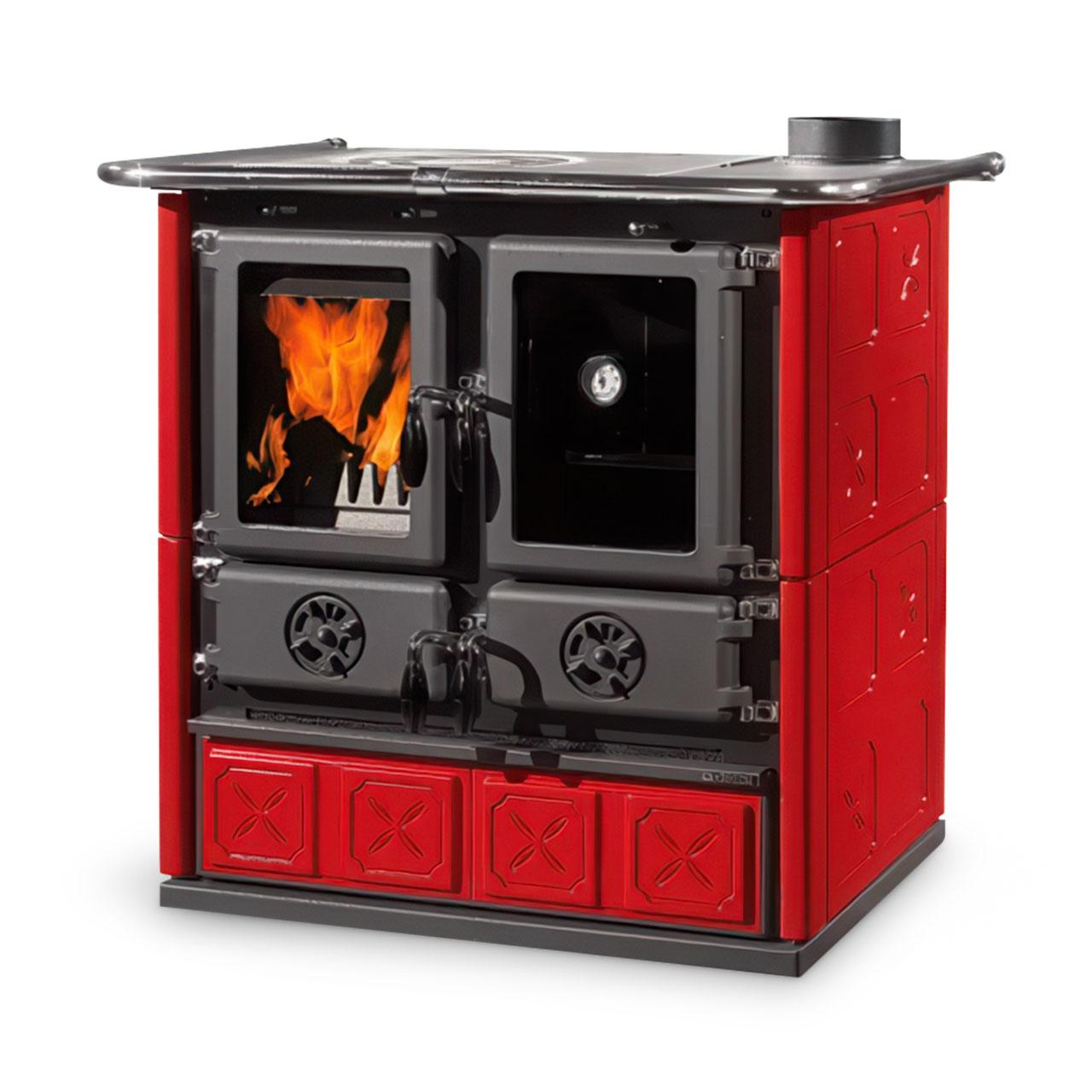 Küchenofen La Nordica Rosetta.16 7,9 kW - Ausführung: Maiolica Bordeaux