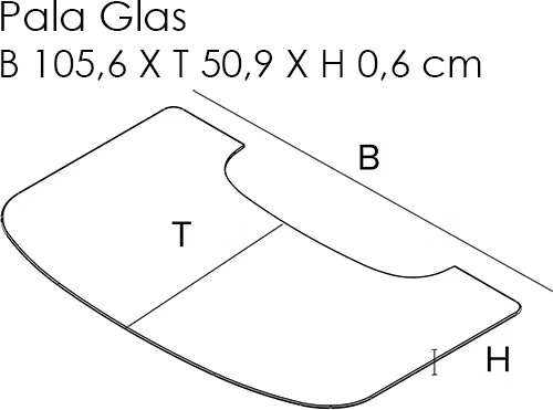 Vorlegeplatte, Glas