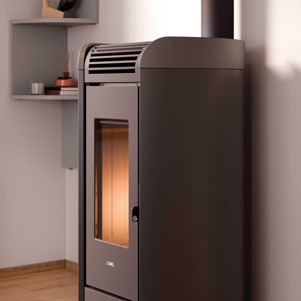 Pelletofen Cadel Fenice Plus 11 - Ausführung: Anthrazit/Titanium
