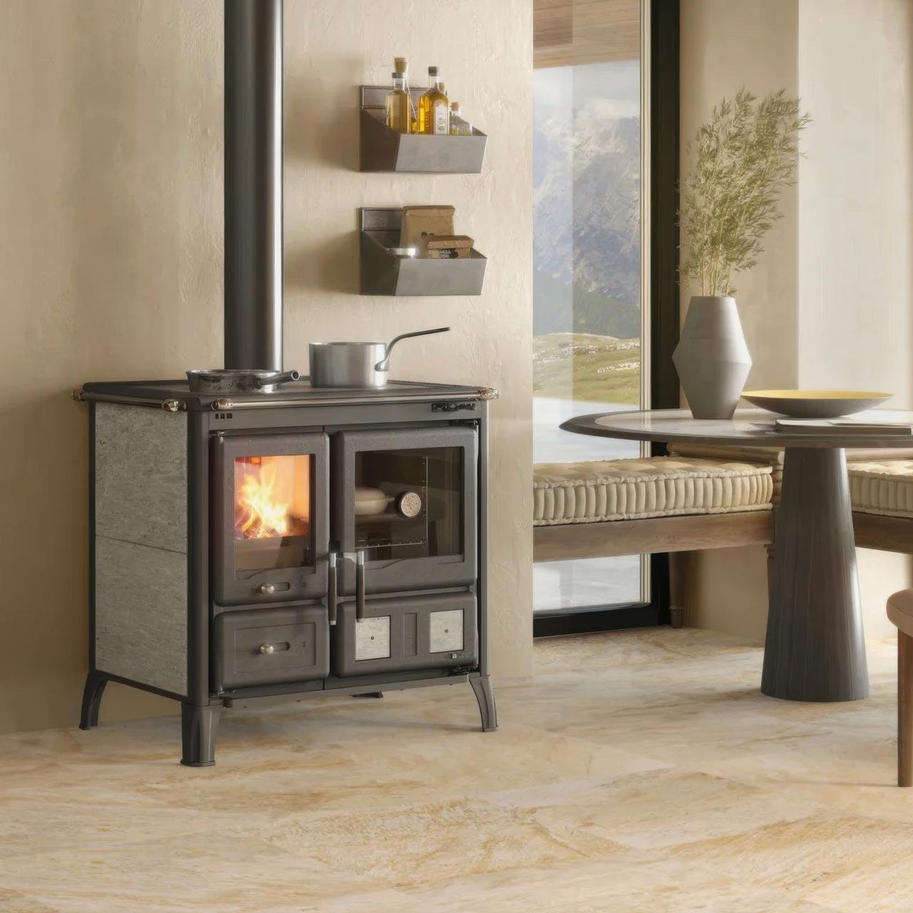 Küchenofen La Nordica Prestige Line Gardenia.16 9,5 kW - Ausführung: Naturstein