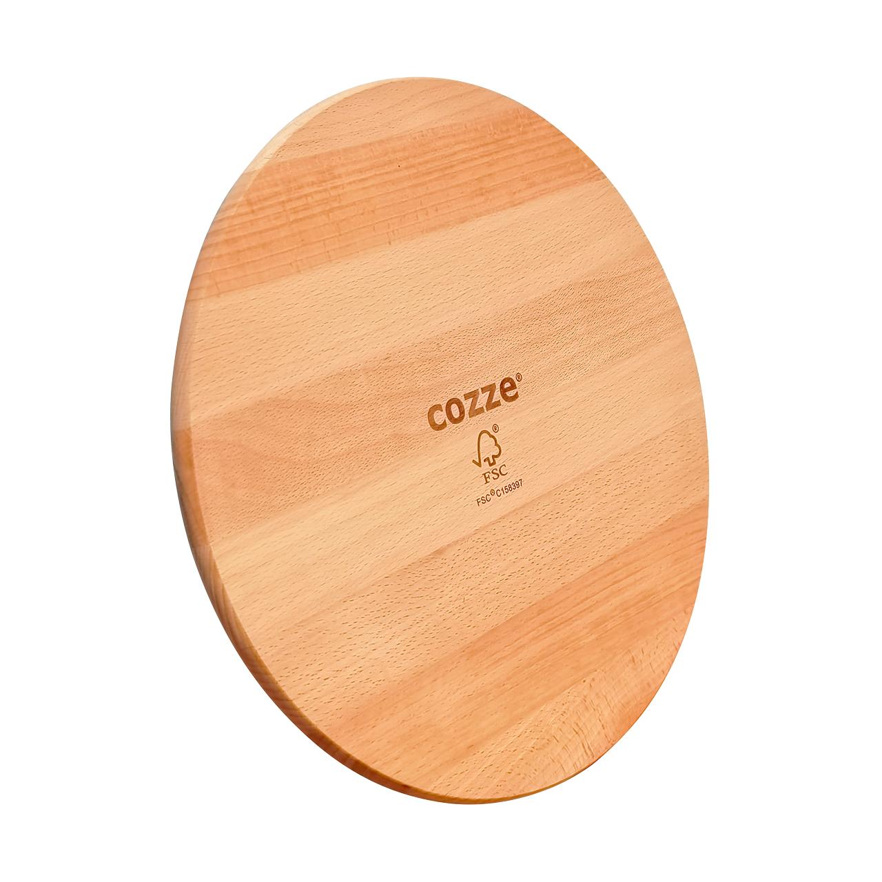 Pizzaofen-Zubehör Cozze Pizzabrett Rund Ø 35 x 1 cm, Bambus Schneidebrett