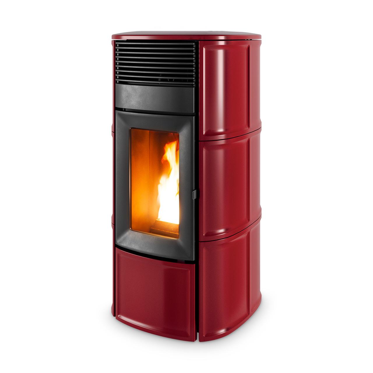 Pelletofen MCZ Suite Air 10 R 10 kW - Ausführung: 105 Bordeaux ceramic