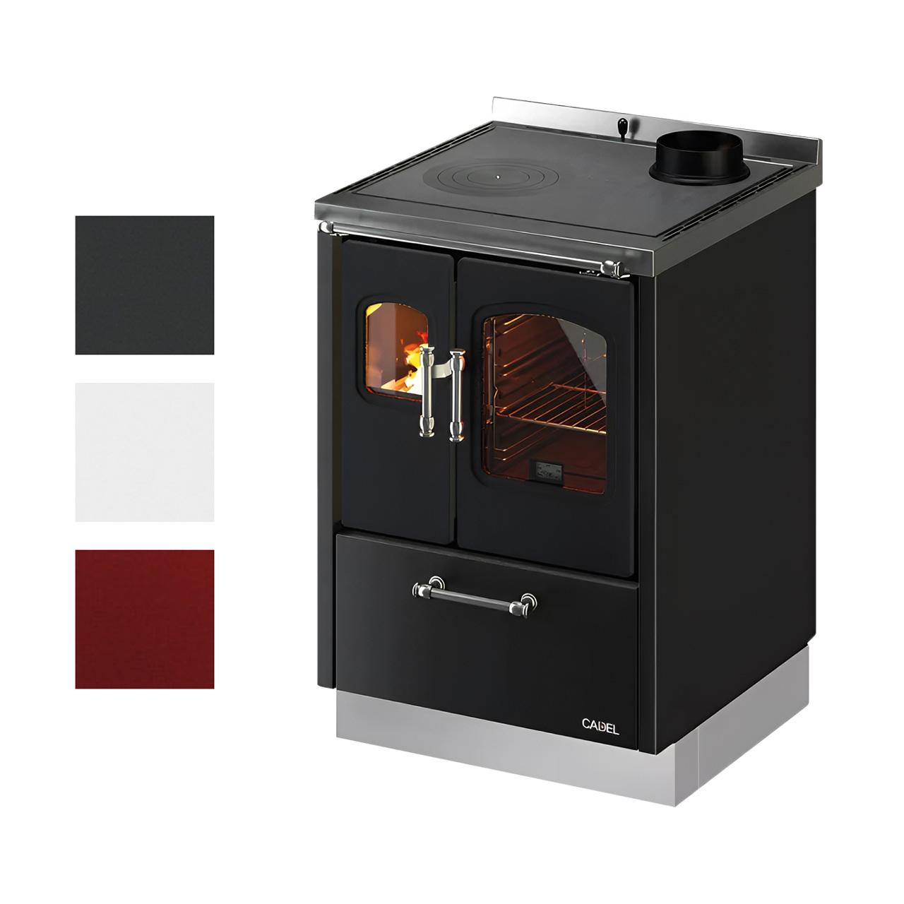 Holzherd Cadel Smart 60 6,5 kW - Ausführung: Stahl/Weiß