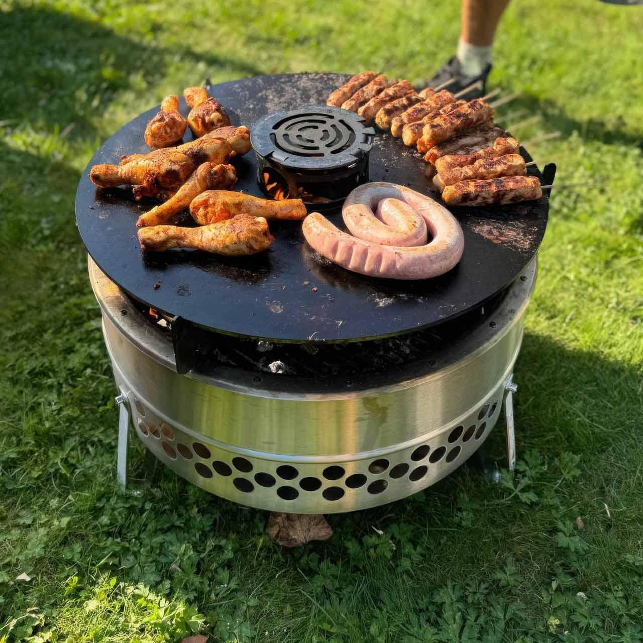 Plancha Grillplatte für Petromax Tyropit und Feuertonne Pyron