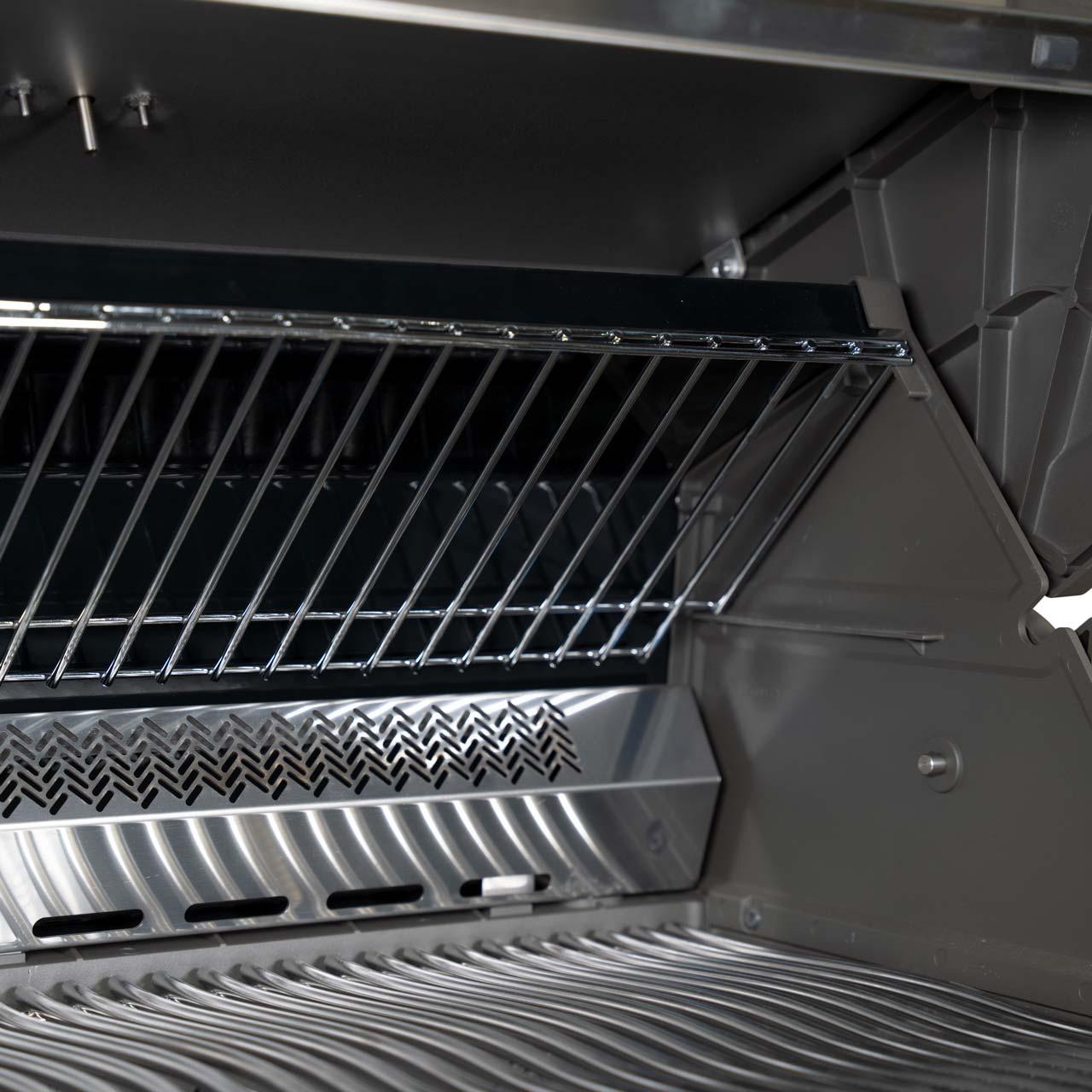 Gasgrill Napoleon Prestige 500 Edelstahl mit SIZZLE ZONE und Heckbrenner (2026) Bundle inkl. 2 Unterschränke