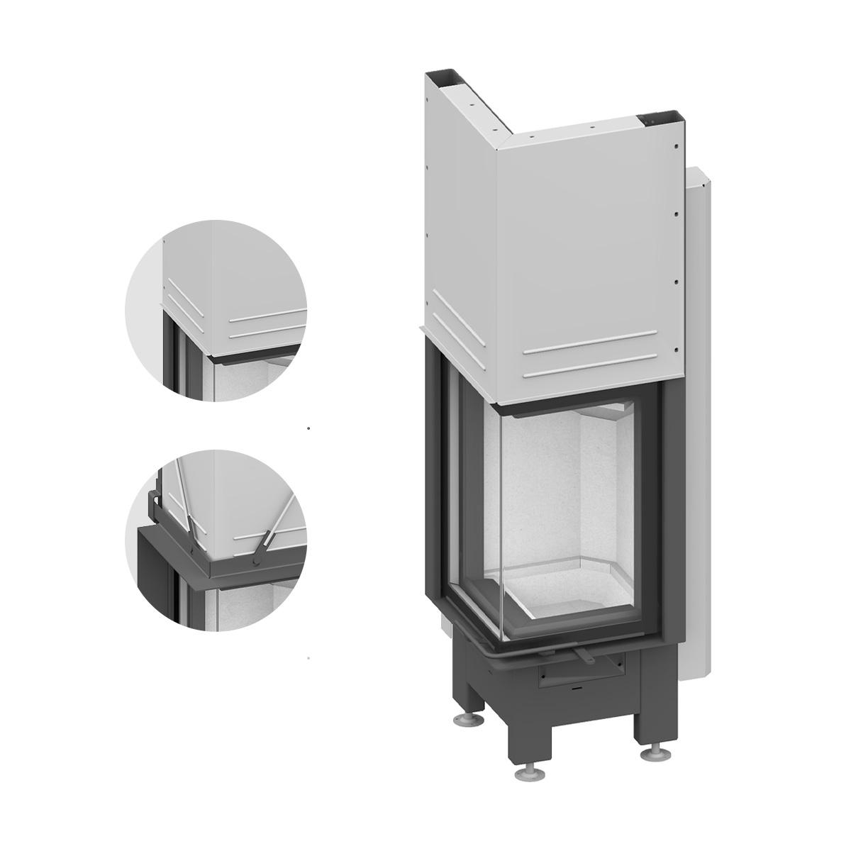 Kamineinsatz Schmid Ekko 34(34) h mit 7 kW