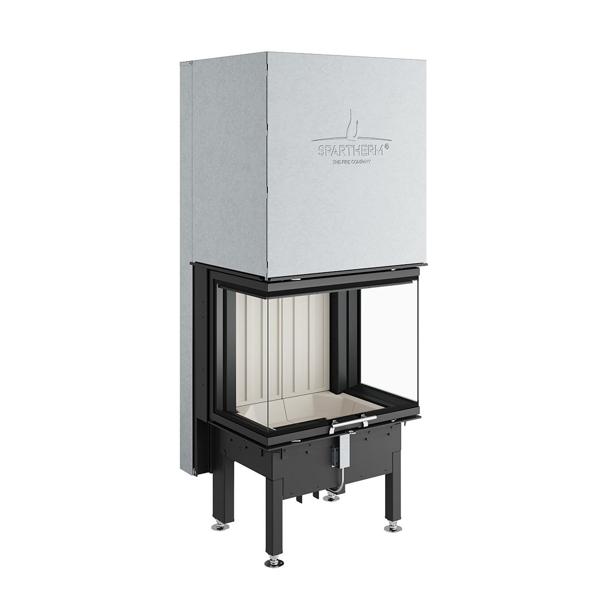 Kamineinsatz Spartherm Arte 3RL-60h 10 kW - Rauchrohrdurchmesser: 250 mm - Feuerraumauskleidung: weiß