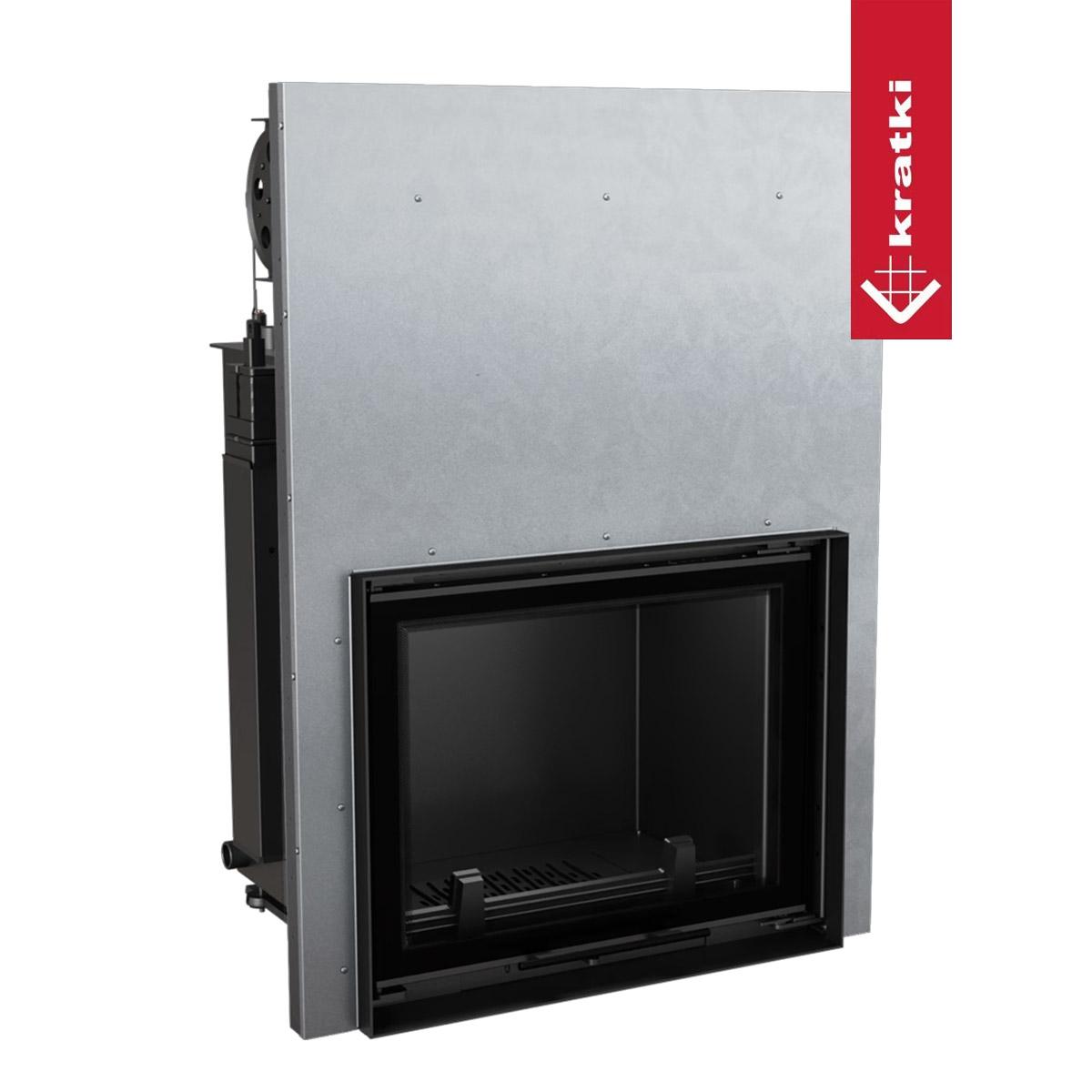 Kamineinsatz wasserführend Kratki Amelia mit Schiebetür 15 kW