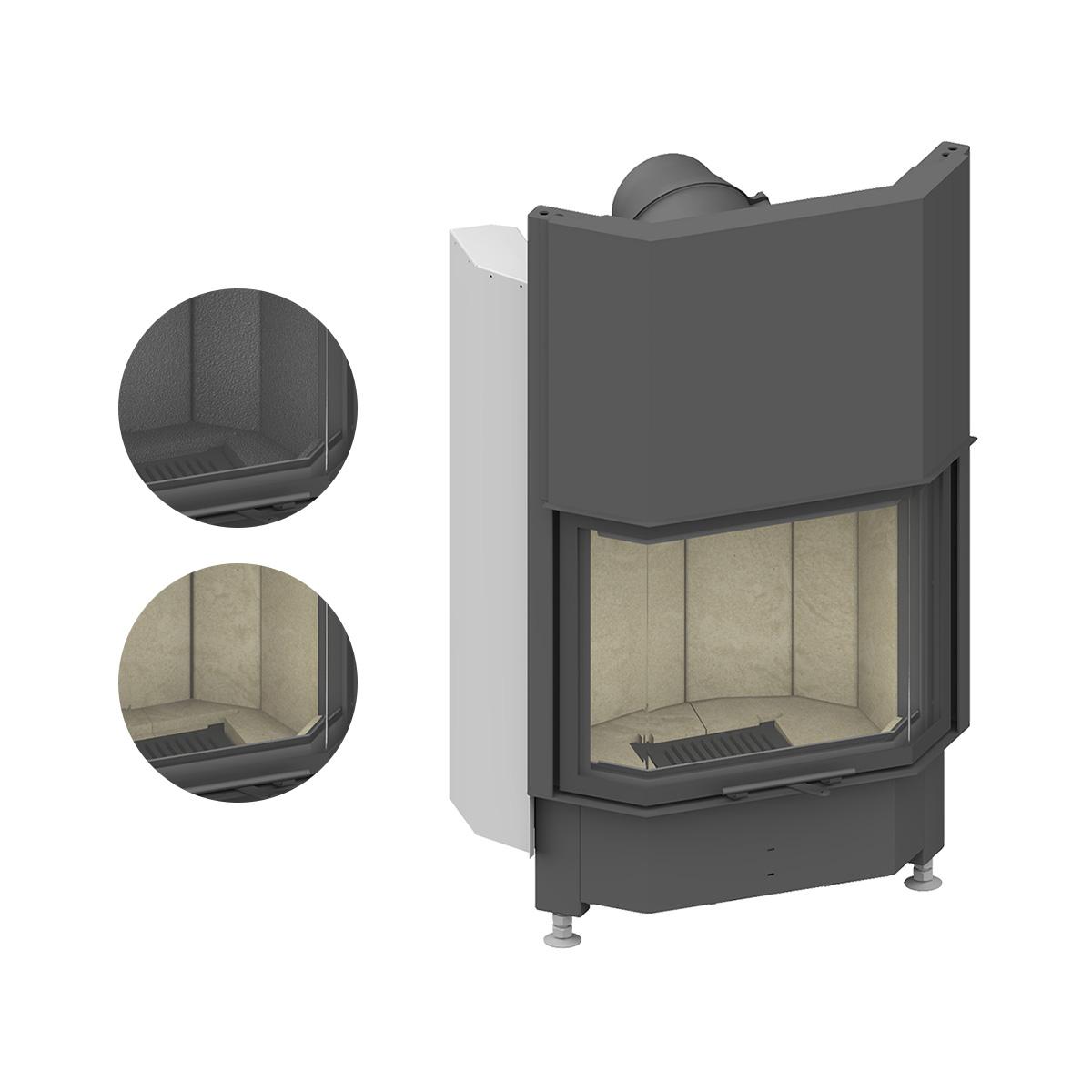 Kamineinsatz Schmid Pano 55 h mit 7 kW