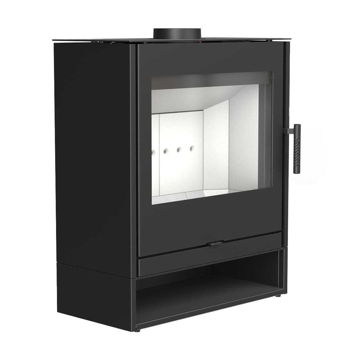 Kaminofen ILDNord Blisar mit 8 kW -  Holzfach: offen