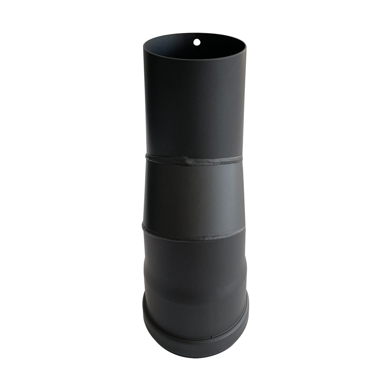 Pelletofenrohr Versatzbogen DN 80 mm Schwarz 40 mm S-Bogen