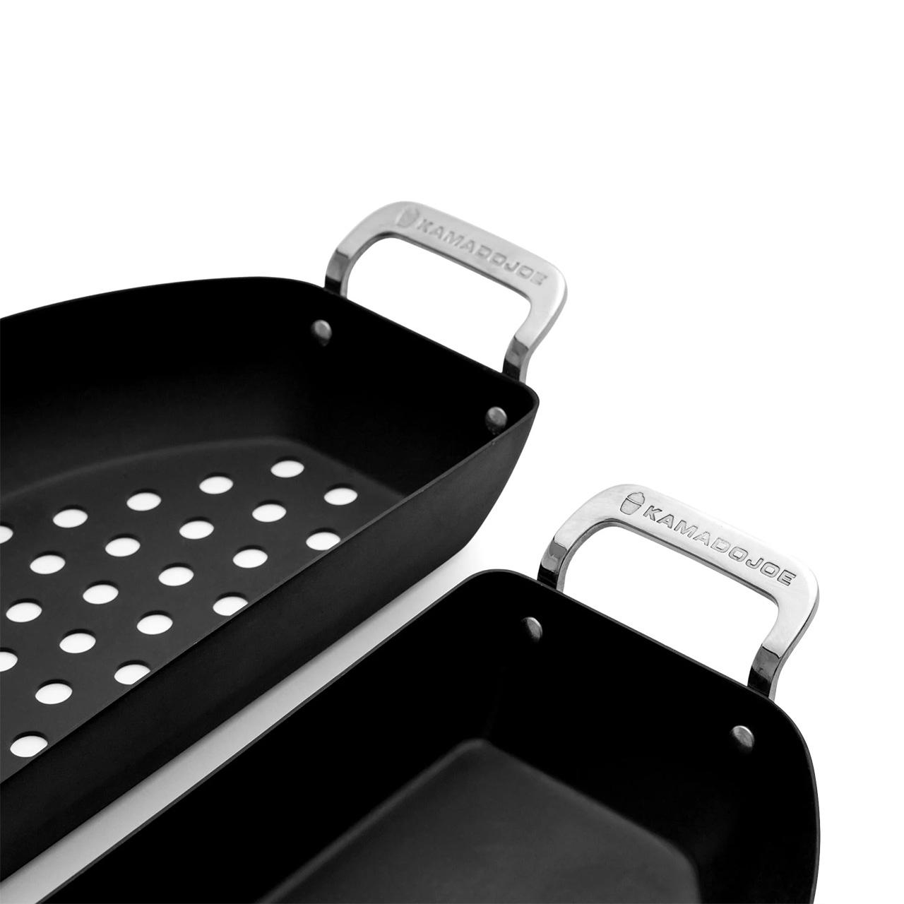Grillzubehör Kamado Joe Karbon Steel Wok Grillpfannen-Set in Halbmondform