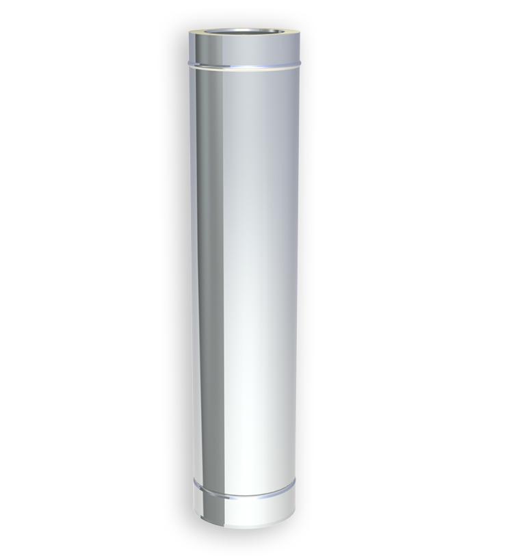 Jeremias DW-FU Längenelement - Länge: 250mm - für Schornstein-Innendurchmesser: 130mm