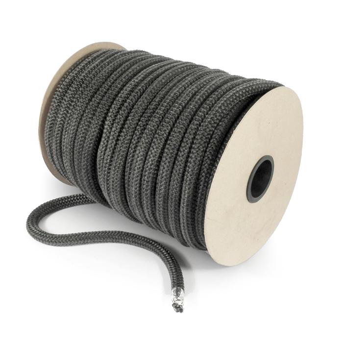Ofen Dichtschnur 6 bis 25 mm Rollenware Grau - Durchmesser: 8mm x 100m
