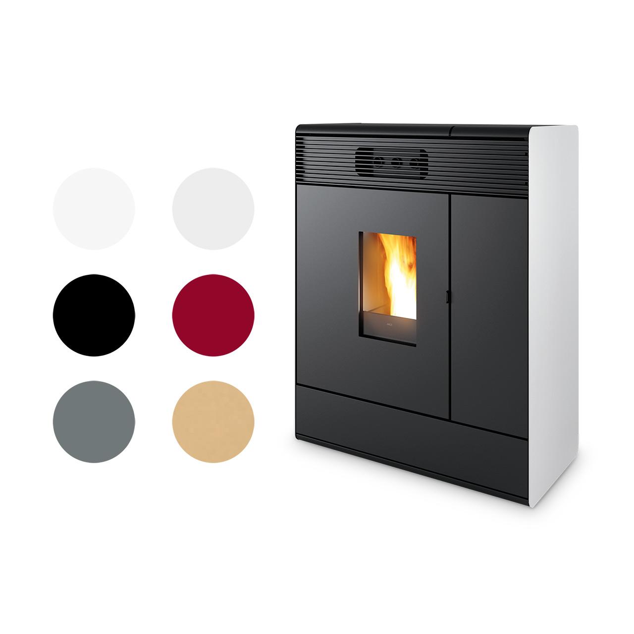 Pelletofen MCZ Aki Hydro Matic 24 R 24,2 kW - Ausführung: White ceramic_102