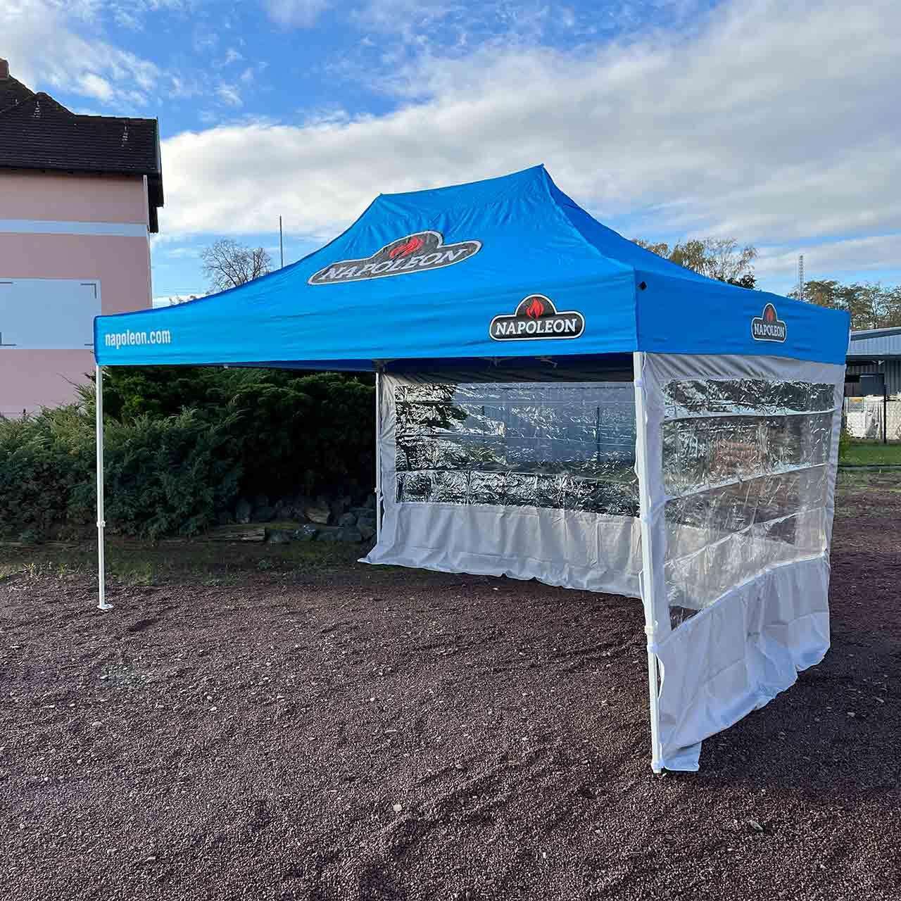 Napoleon Faltpavillon 3 x 4,5 m Zelt Blau