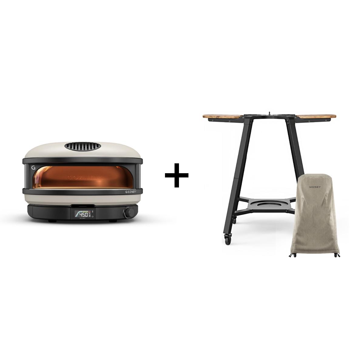 Pizzaofen Gozney Arc XL Creme Bundle 2, inkl. Abdeckhaube & Untergestell