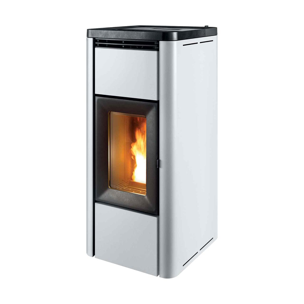 Pelletofen MCZ Mida Air 6 R 5S Wi-Fi 6,2 kW - Ausführung: 302 White metal