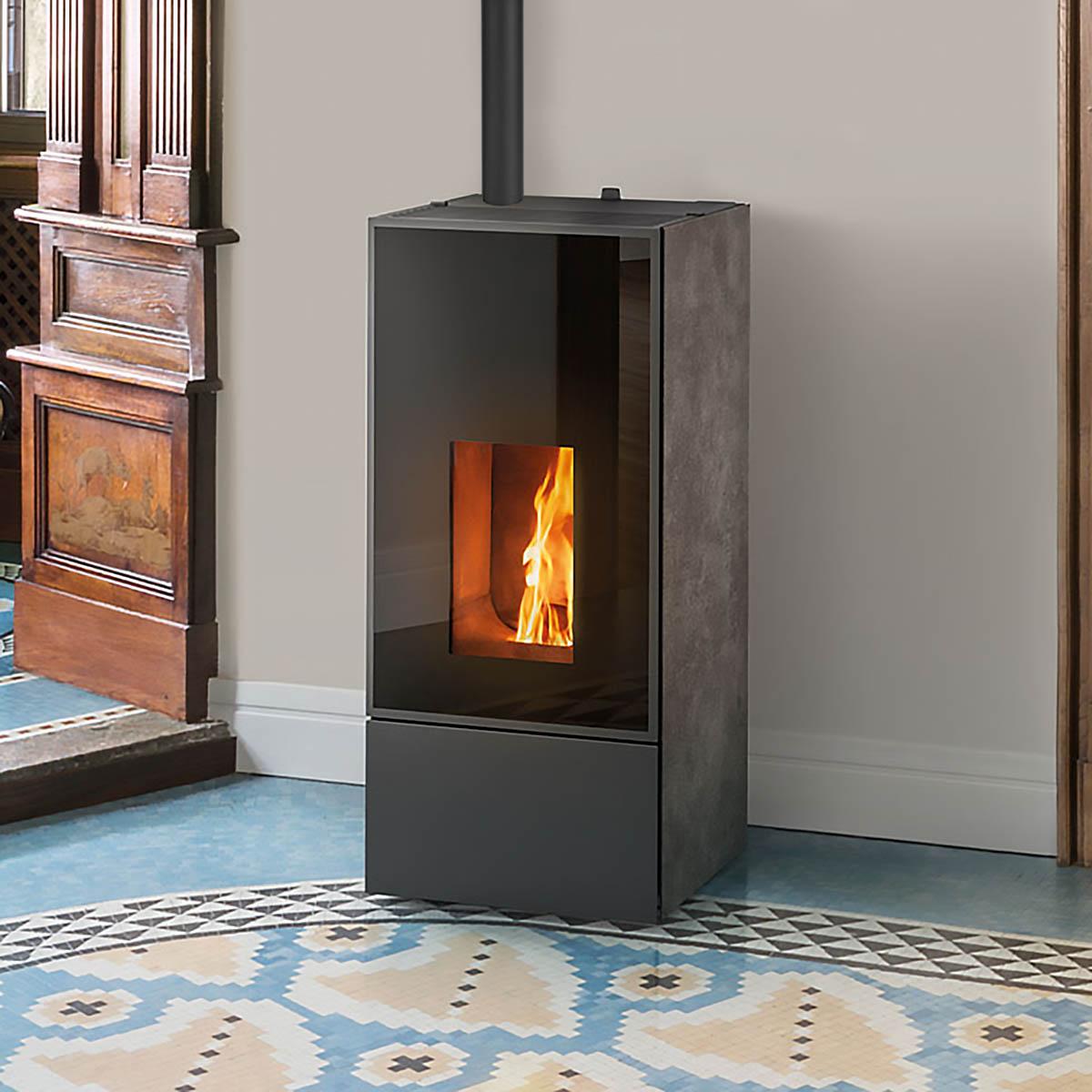 Pelletofen MCZ Eiko Natural Matic 6 Core UP! 6 kW - Verkleidung: 252 Materia Tortora