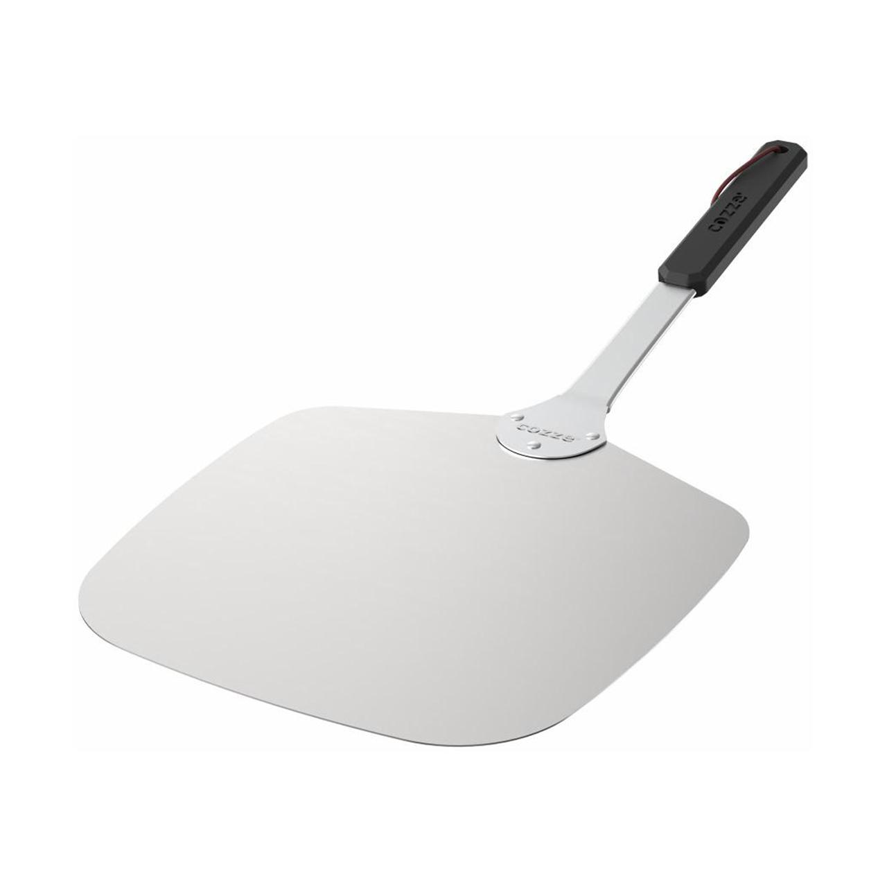 Pizzaofen-Zubehör Cozze Pizzaschieber 30x30 cm Länge 65 cm, Edelestahl Pizzaheber
