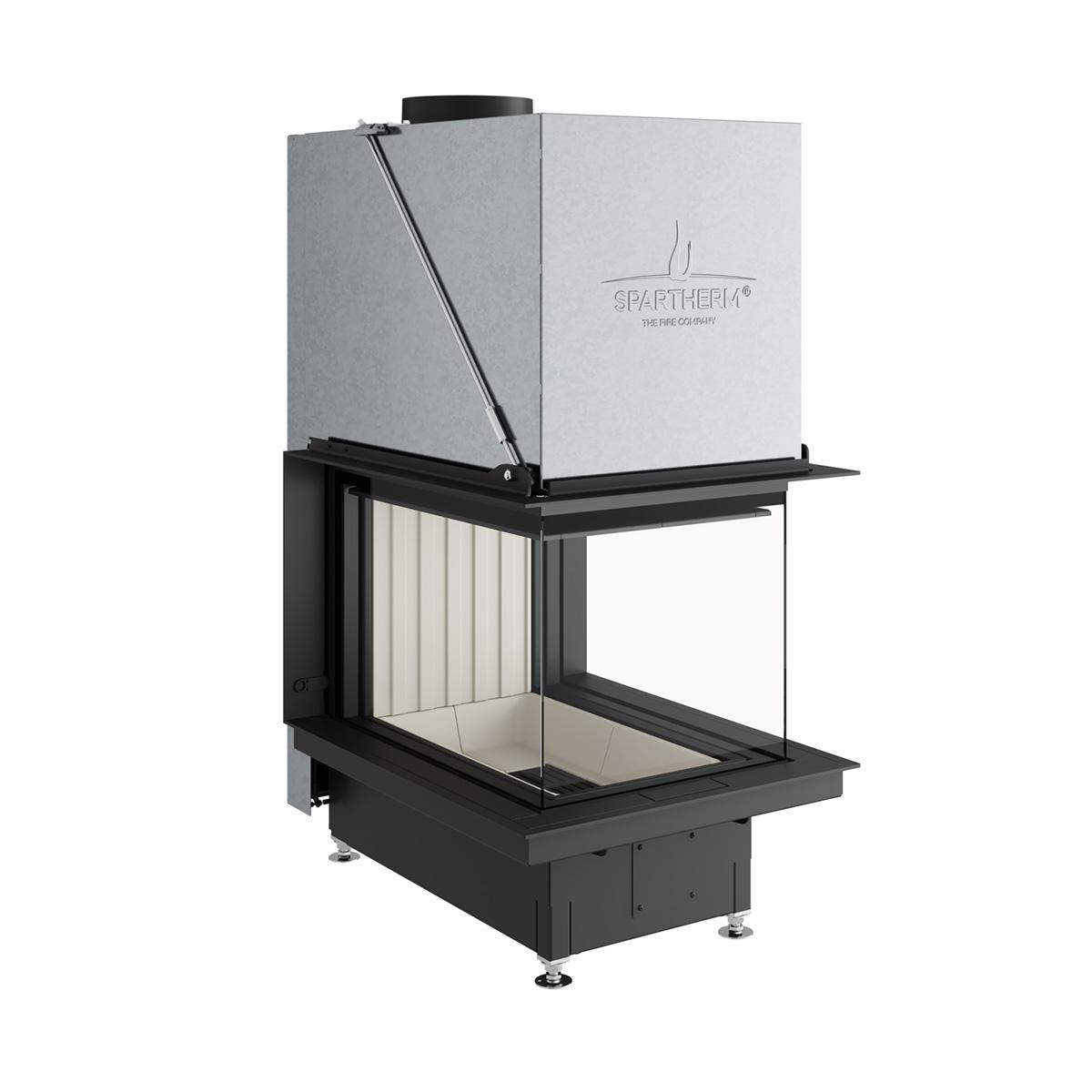 Kamineinsatz Spartherm Premium A-U-70h 11,4 kW - Feuerraumauskleidung: weiß - Rauchrohrdurchmesser: 250 mm