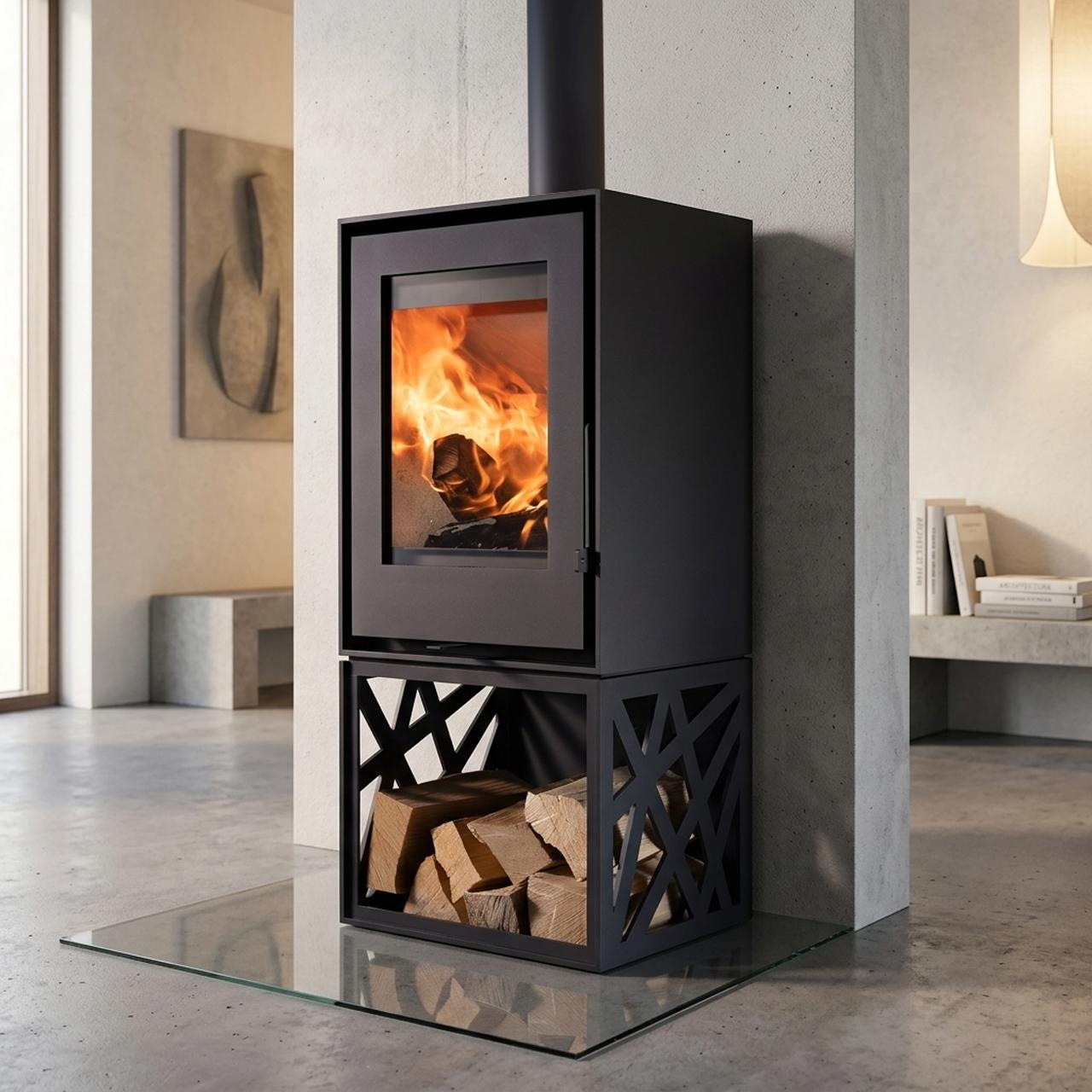 Kaminofen Trimline Woody Orbit mit 6,4 kW