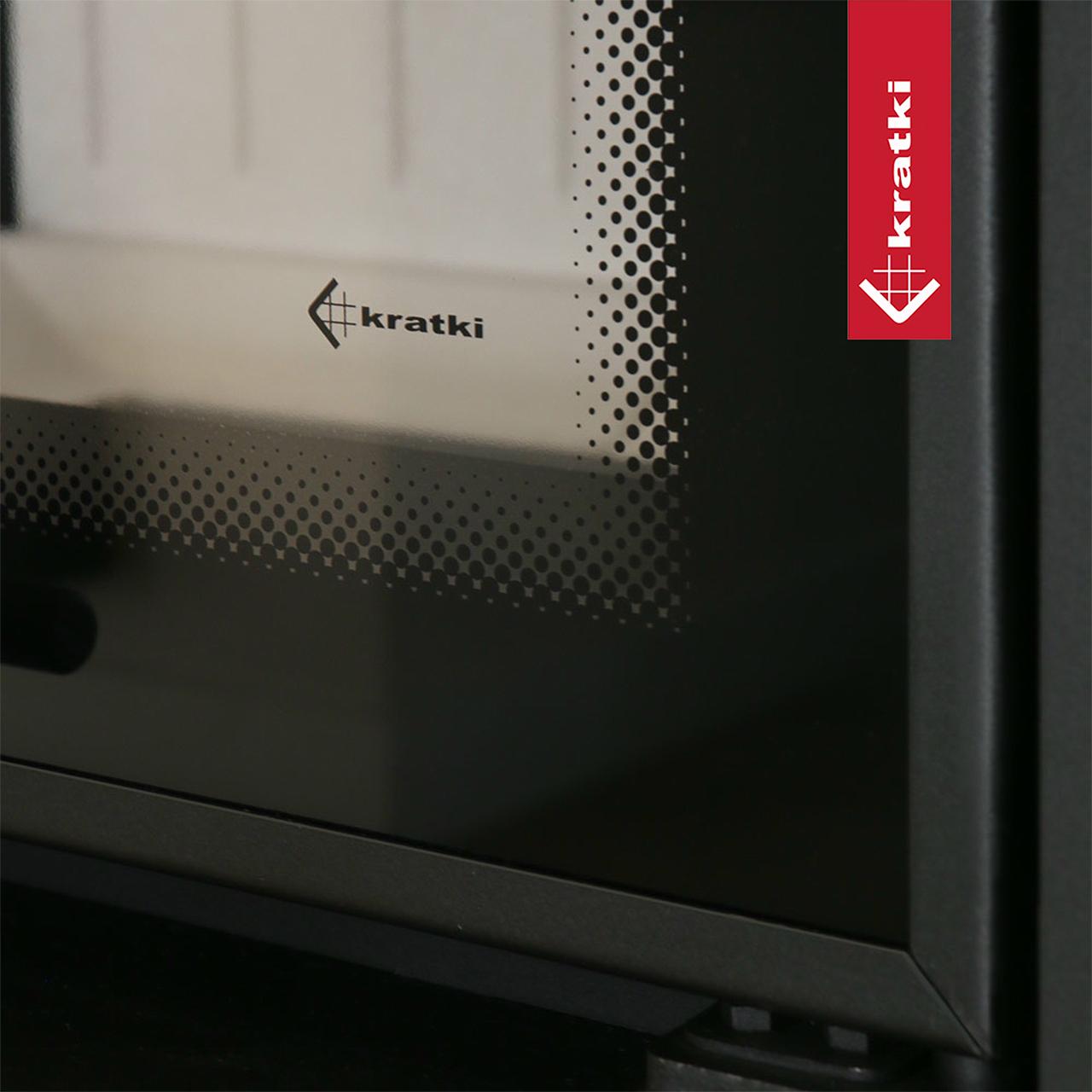 Kamineinsatz Kratki LUCY/14/NEW 14 kW - Feuerraumauskleidung: weiß - Tür selbstschließend: nein