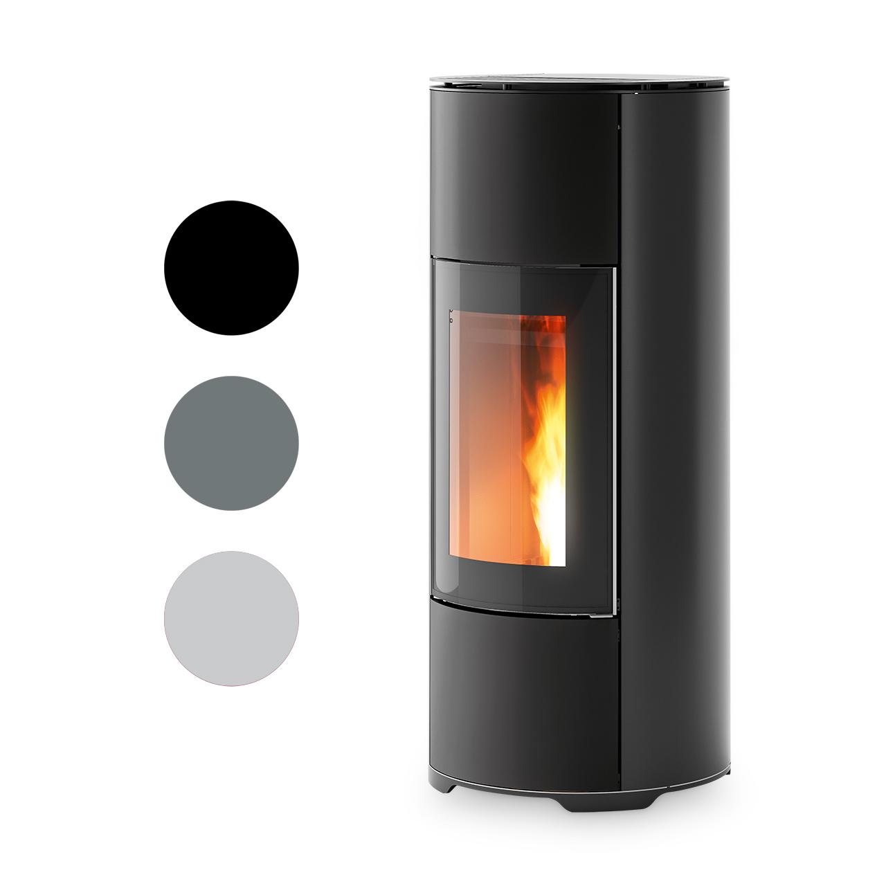 Pelletofen MCZ Halo Air 8 R mit 8,1 kW - Ausführung: 303 Black metal