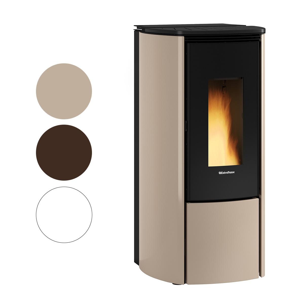 Pelletofen Extraflame Evolution Line Katia 9 5.0 Evo mit 9 kW - Verkleidung: taupe