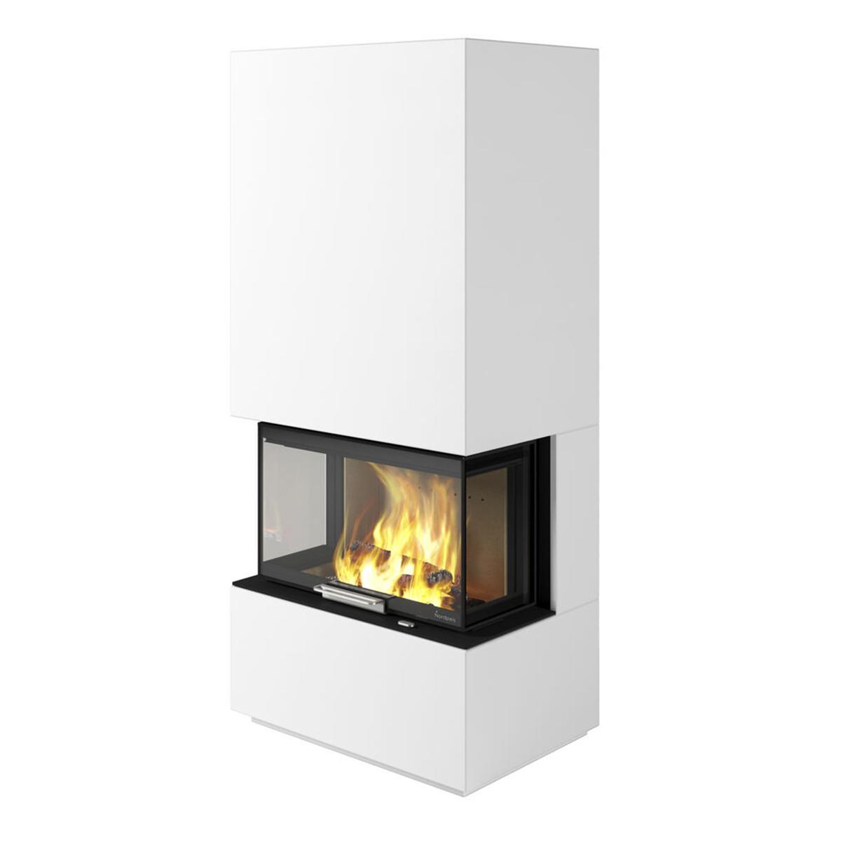 Kaminbausatz Nordpeis Monaco III Low Base IR 8 kW - Ausführung: helle Thermotte