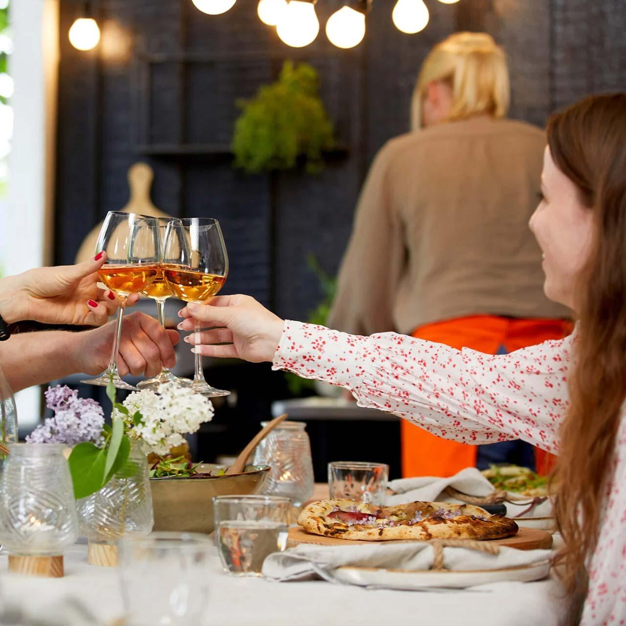 Pizzaofen-Zubehör Cozze Pizzabrett Rund Ø 35 x1,2 cm, Buchenholz Schneidebrett