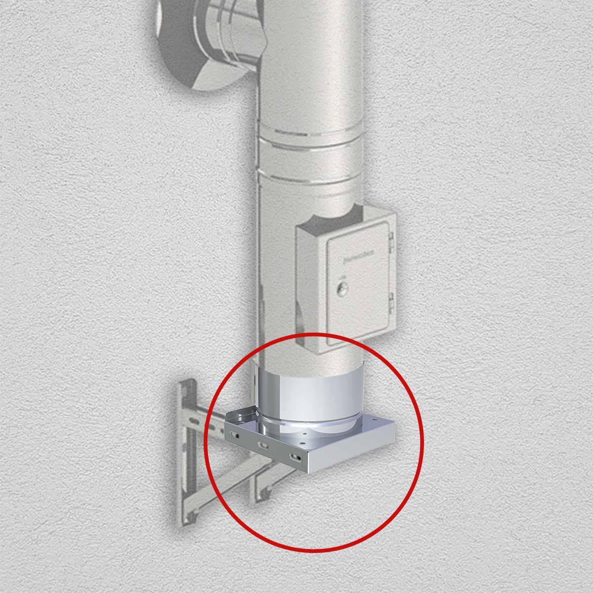 Jeremias DW-FU Grundplatte geschlossen - für Schornstein-Innendurchmesser: 150mm