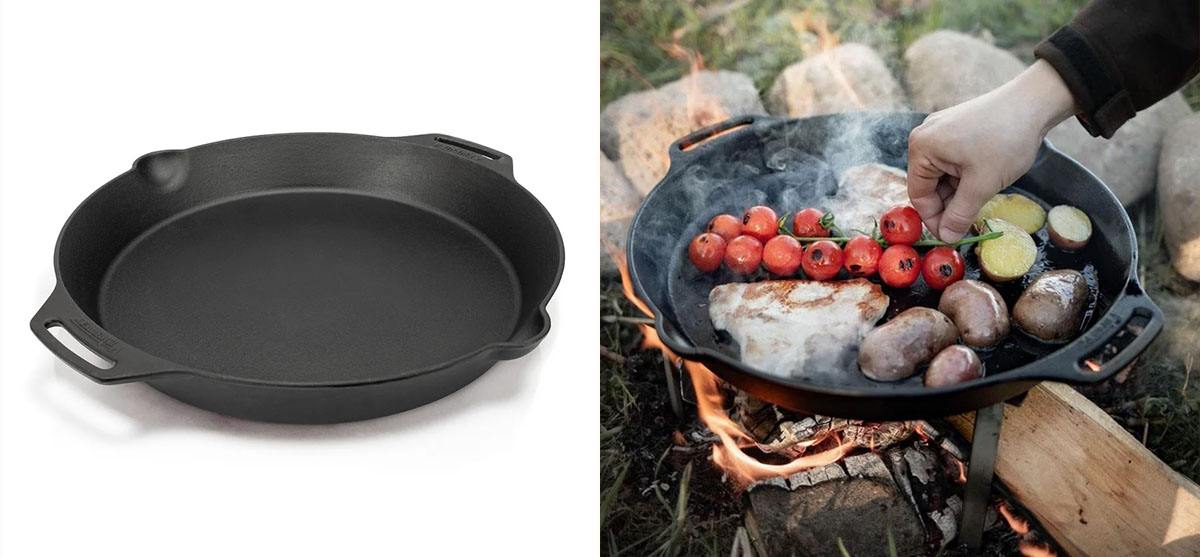 Petromax Gusseisen Feuerpfanne mit Henkeln