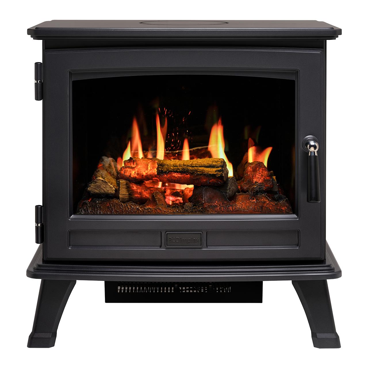 Dimplex Belgravia Elektrokamin - Opti-V Flammenbild mit Sound, Heizfunktion und realistischer Gusseisenoptik