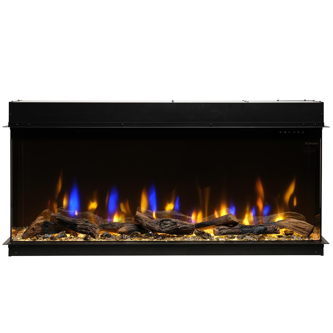 Dimplex Ignite Bold 50 - Premium Elektrokamin mit 3-seitiger Panorama-Ansicht, Optiflame® Technologie & App-Steuerung