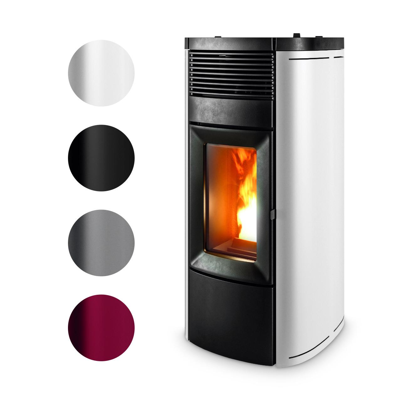 Pelletofen MCZ Musa Comfort Air 12 UP! 11,9 kW - Ausführung: 304 Bordeaux metal