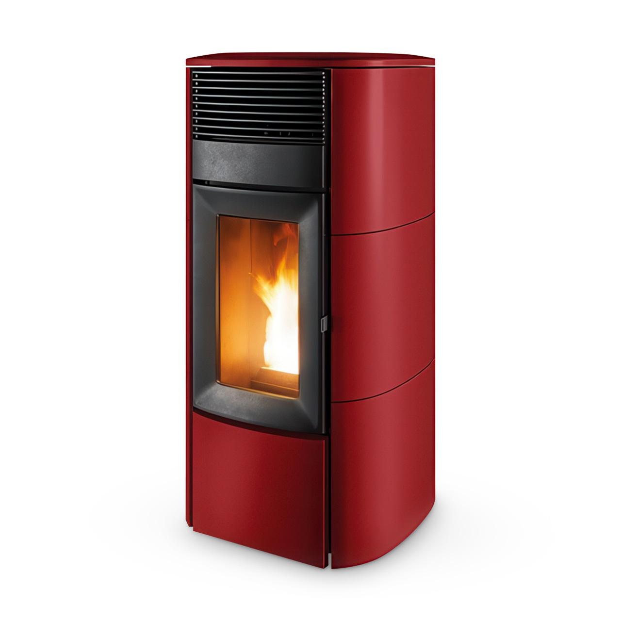 Pelletofen MCZ Club Air 10 R 10 kW - Ausführung: 105 Bordeaux ceramic