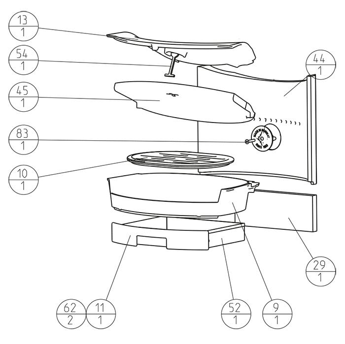 Feuerrost für Kaminofen Jotul F360 & F370 Advance (12050672)