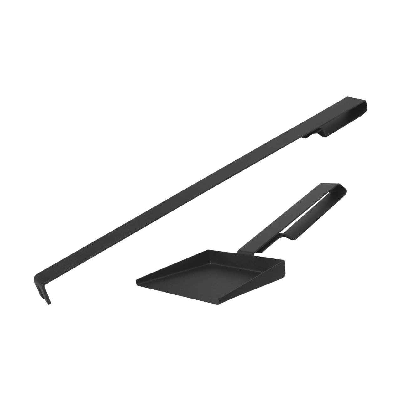 Kaminbesteck Termatech Edge Stand, 3tlg. mit Beesen, Schaufel & Schürhaken