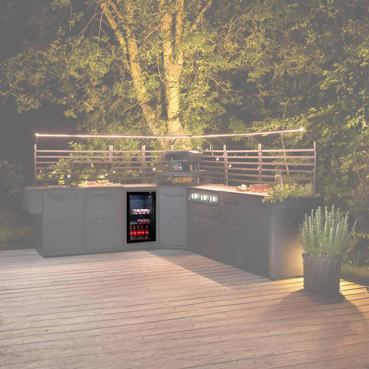 Outdoorküche Cozze Elements Kühlschrank 60 L