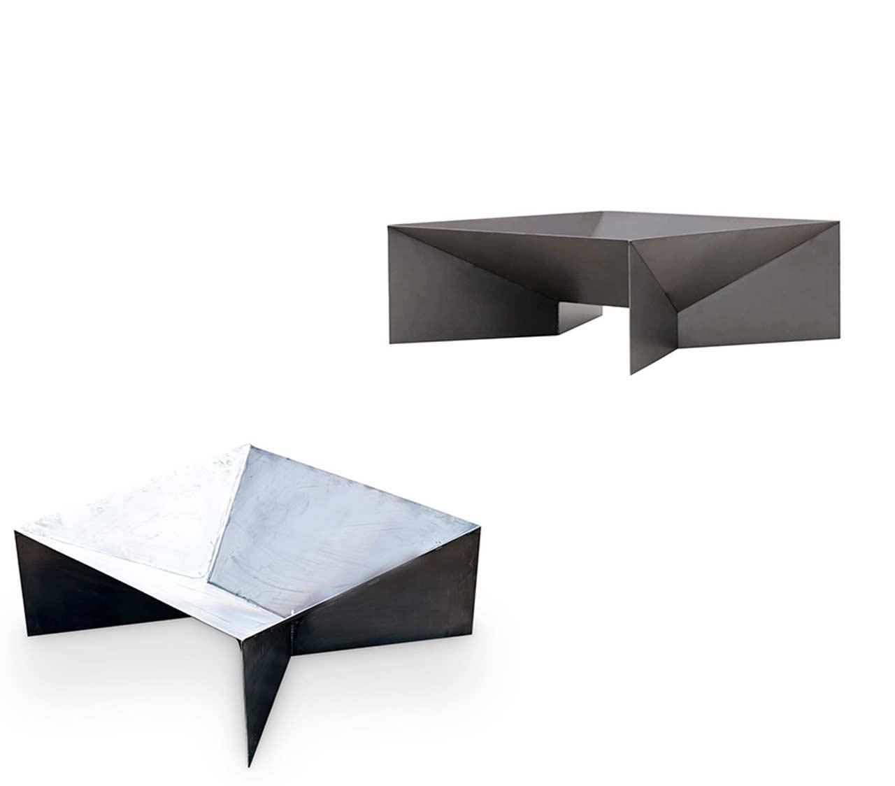 Feuerschale Rügen 02, Stahl 60 bis 80 cm - Breite/Tiefe: 60 cm - Ausführung: unlackiert