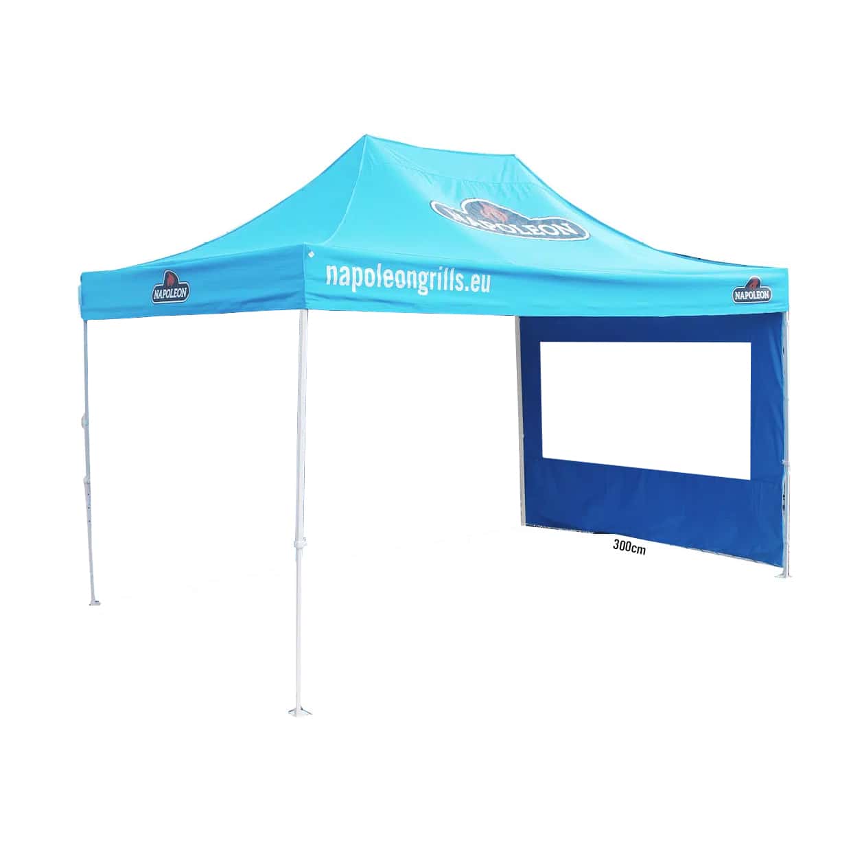 Seitenwand 3M - Blau mit Fenster