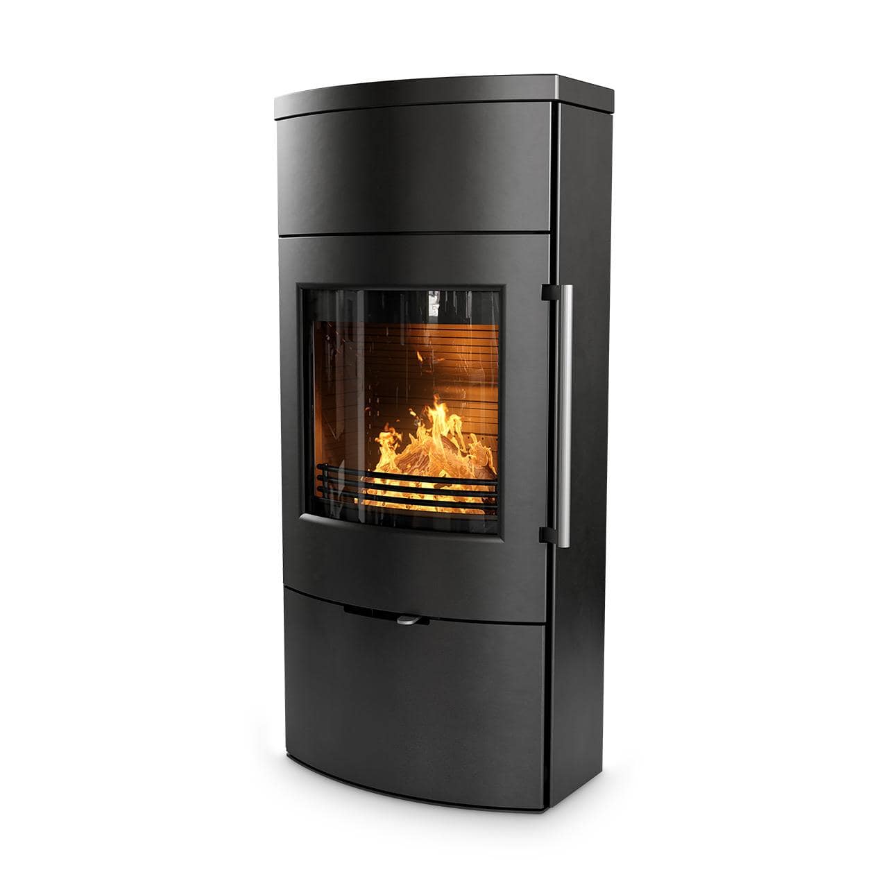 Kaminofen Termatech TT80 mit Wärmespeicher 5,5 kW - Ausführung: Korpus Schwarz