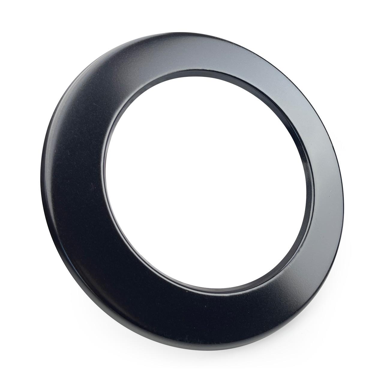 Aluflex Set DN 80 mm Schwarz, Aluflexrohr 1,5 m inkl. Rosette und Schellen