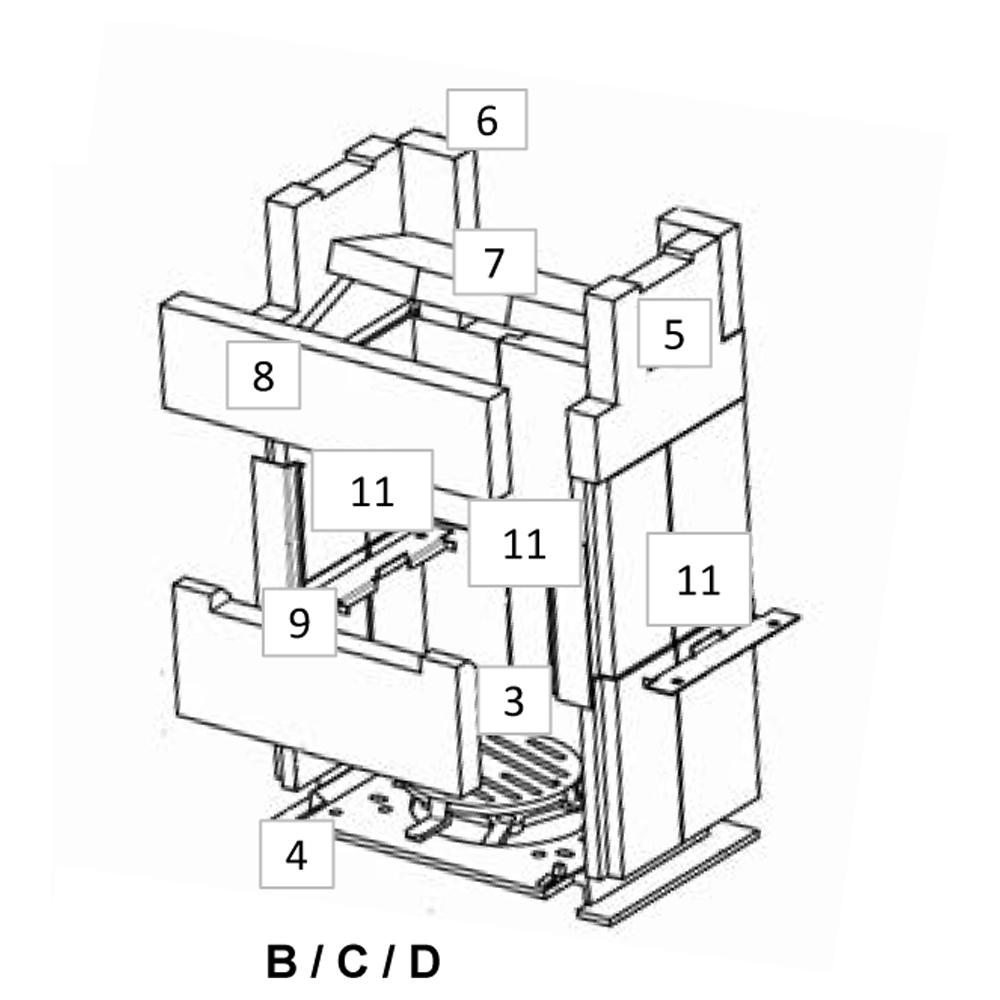 Rostlager Wamsler Werkstattofen RH-8F (W5012200670084)
