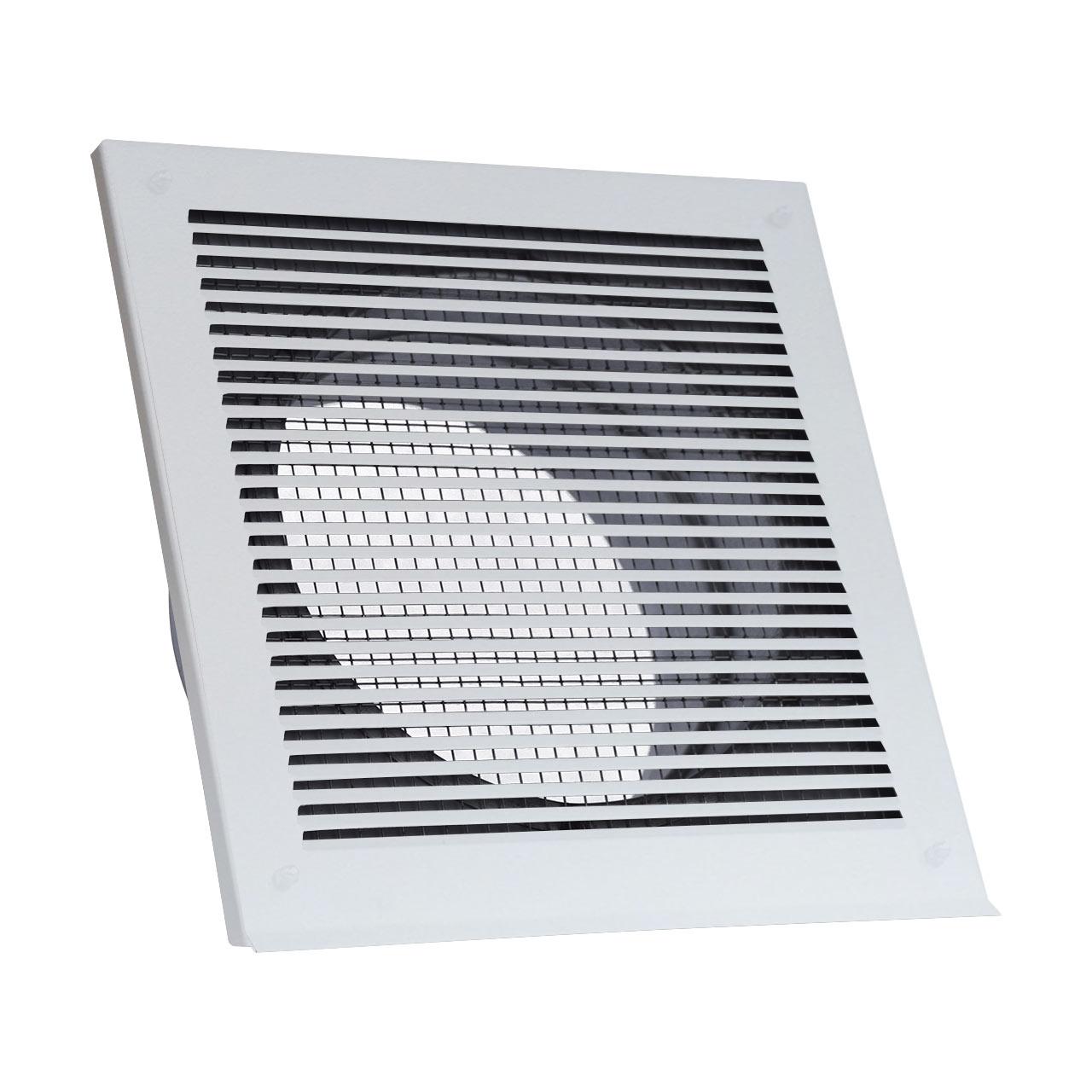 CB-Tec Außenluftgitter 2.0 mit Stutzen weiß 23x23 cm - Stutzen: 80 mm