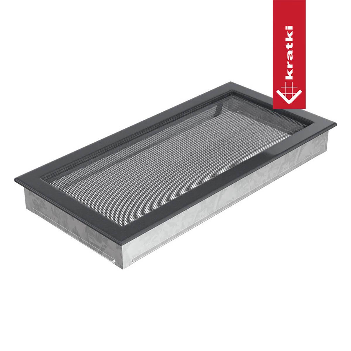 Kratki Kaltluftgitter rechteckig - Größe: 22 x 45 cm - Farbe: graphit